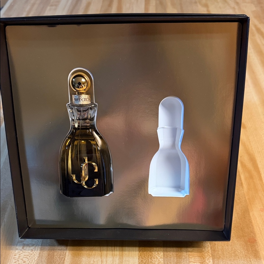 Jimmy Choo Black and Gold Decorative Perfume Bottle Accent